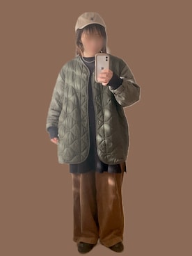 「BEAMS BOY（ビームスボーイ）のアイテム（ジャケット/アウター）」を使った、aaさん（レディース・148cm）の冬コーディネート