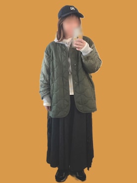 「アイテム（パーカー）」を使った、aaさん（レディース・148cm）の冬コーディネート