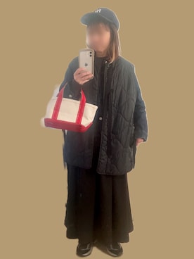 「アイテム（デニムジャケット）」を使った、aaさん（レディース・148cm）の冬コーディネート