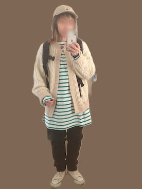 「アイテム（バックパック/リュック）」を使った、aaさん（レディース・148cm）の冬コーディネート