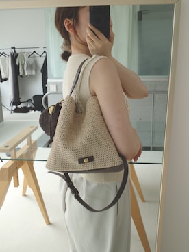「gemeil（ジェムイル）のアイテム」を使った、ayakaさん（レディース・153cm）の春コーディネート