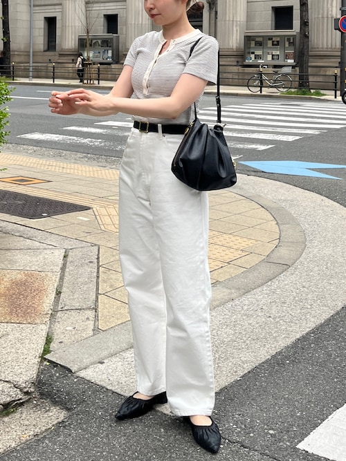 LE'MAGE×gemeilコラボ】13ozハイウエストストレートデニム（デニム