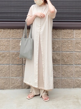 「StyleSea（スタイルシー）のアイテム（ワンピース/ドレス）」を使った、ayakaさん（レディース・153cm）の夏コーディネート