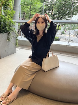 「JUNOAH（ジュノア）のアイテム」を使った、ayakaさん（レディース・153cm）の秋コーディネート