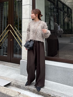 「トレンド秋素材コーデ」｜ayakaさん（レディース・153cm）の秋コーディネート