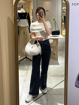「gemeil（ジェムイル）のアイテム」を使った、ayakaさん（レディース・153cm）の春コーディネート
