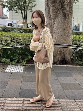 「JUNOAH（ジュノア）のアイテム」を使った、ayakaさん（レディース・153cm）の秋コーディネート