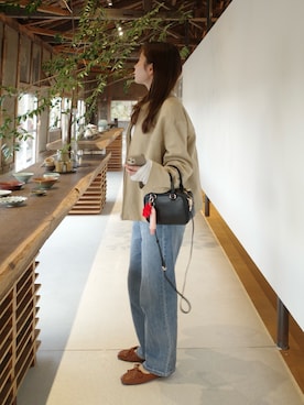 「gemeil（ジェムイル）のアイテム」を使った、ayakaさん（レディース・153cm）の春コーディネート