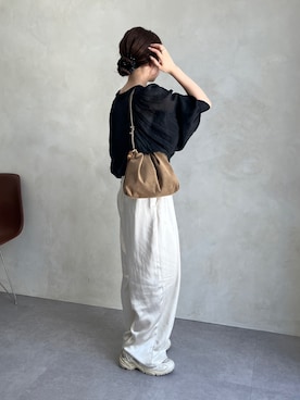 「アイテム（チャーム）」を使った、ayakaさん（レディース・153cm）の秋コーディネート