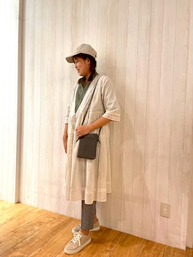 「DRESKIP（ドレスキップ）のアイテム（キャップ）」を使った、umiさん（レディース・169cm）の秋コーディネート
