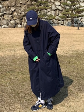 「MOUSSY（マウジー）のアイテム（トレンチコート）」を使った、maaarumiiiさん（レディース・155cm）の春コーディネート