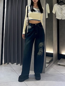 川越祐莉さん(レディース・173cm)の秋コーディネート