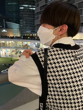 「BASIC COTTON（ベーシックコットン）のアイテム」を使った、マッシュさん（メンズ・170cm）の春コーディネート