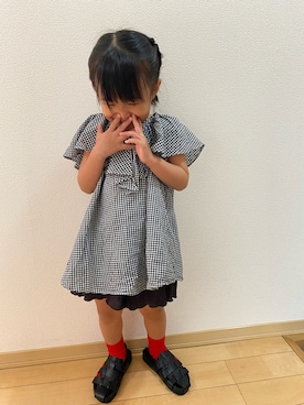 U&h¨̮♡さん(キッズ・100cm)の夏コーディネート