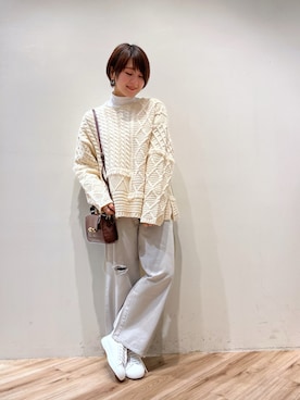 「FIORELLI」｜がんさん（レディース・158cm）の冬コーディネート