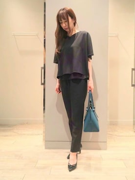 「いいね&フォロー よろしくお願いします☺︎」｜「アイテム（スーツセット）」を使った、shihoさん（レディース・158cm）の夏コーディネート