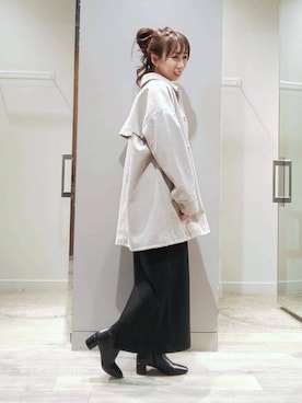 「NOMINE（ノミネ）のアイテム（ブルゾン）」を使った、shihoさん（レディース・158cm）の秋コーディネート