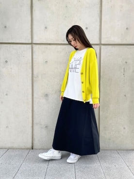 「ロングヘア」｜「アイテム（パンプス）」を使った、shihoさん（レディース・158cm）の春コーディネート