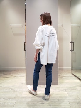 「ロングヘア」｜「アイテム（パンプス）」を使った、shihoさん（レディース・158cm）の冬コーディネート