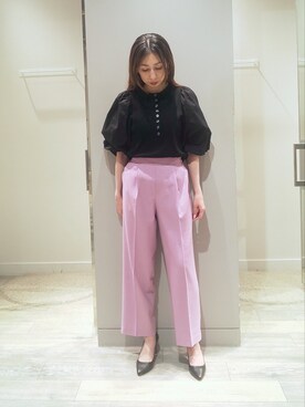 「ロングヘア」｜「アイテム（パンプス）」を使った、shihoさん（レディース・158cm）の夏コーディネート