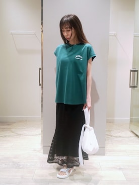「ロングヘア」｜「アイテム（サンダル）」を使った、shihoさん（レディース・158cm）の夏コーディネート