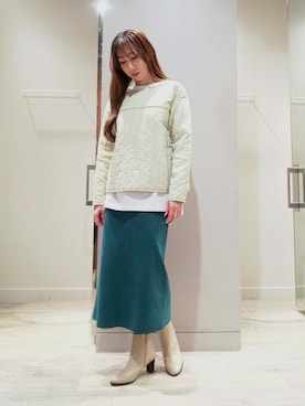 「ロングヘア」｜「アイテム（その他トップス）」を使った、shihoさん（レディース・158cm）の冬コーディネート