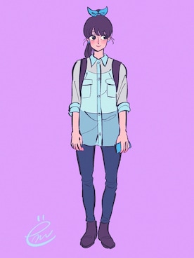 ëmirikaさん(レディース・161cm)の夏コーディネート