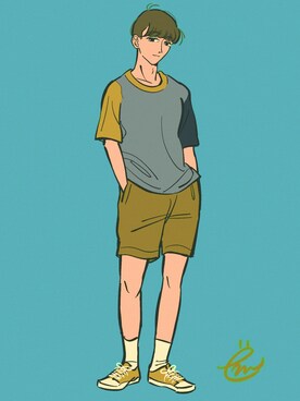 ëmirikaさん(メンズ・176cm)の夏コーディネート