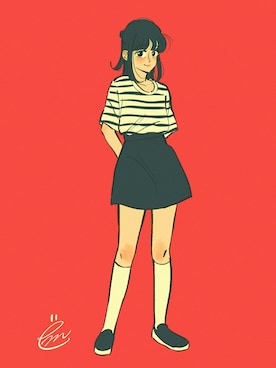 ëmirikaさん（レディース・161cm）の夏コーディネート