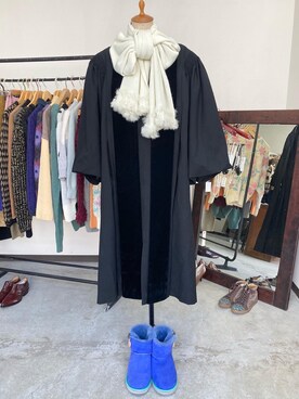 「古着屋さん」｜KAUさん（レディース・155cm）の冬コーディネート