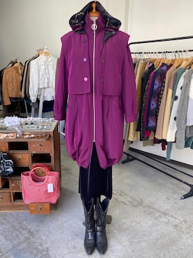 「古着屋さん」｜KAUさん（レディース・155cm）の冬コーディネート
