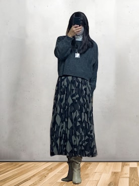 「アイテム（スカート）」を使った、nuncioさん（メンズ・178cm）の冬コーディネート