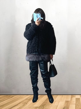 「no brand（ノーブランド）のアイテム」を使った、nuncioさん（メンズ・178cm）の冬コーディネート