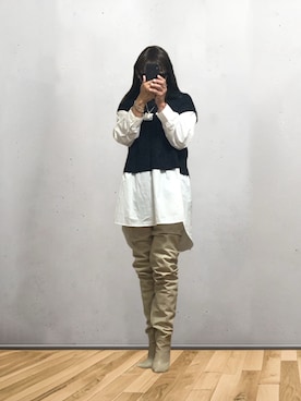 「アイテム（ワンピース/ドレス）」を使った、nuncioさん（メンズ・178cm）の秋コーディネート