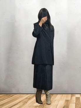 「アイテム（スカート）」を使った、nuncioさん（メンズ・178cm）の冬コーディネート