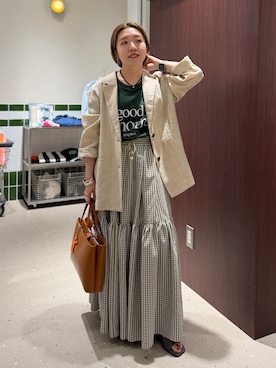 Akari Yasuiさん（レディース・145cm）の春コーディネート