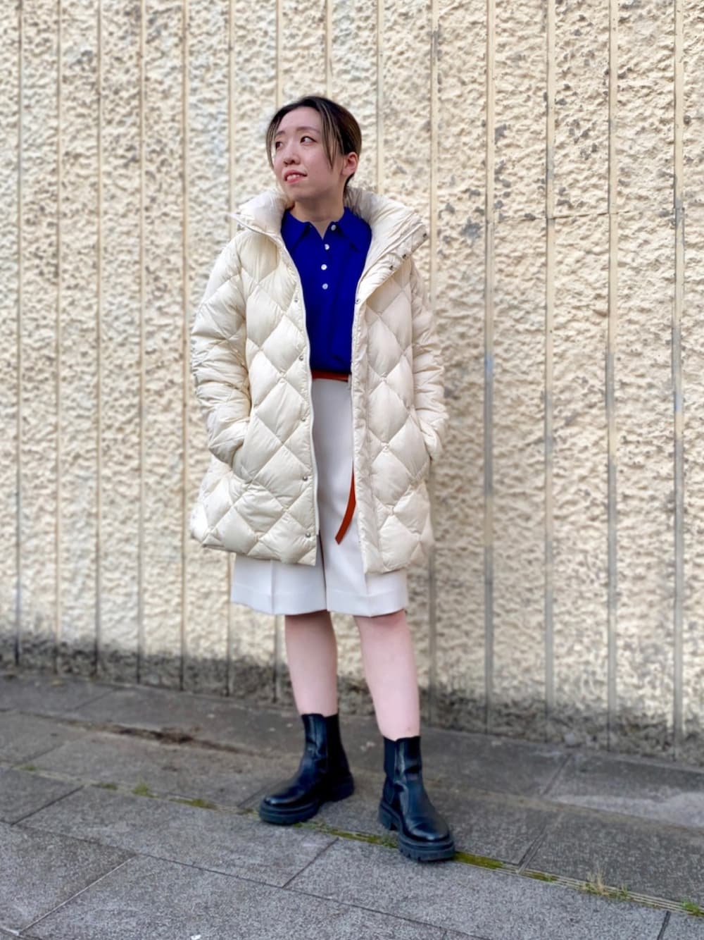 ◇【WEB限定】【TAION/タイオン】別注ダイヤキルトスタンドミドル