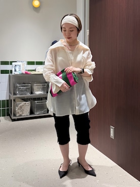 「NOLLEY’S（ノーリーズ）のアイテム（アクセサリー）」を使った、Akari Yasuiさん（レディース・145cm）の春コーディネート