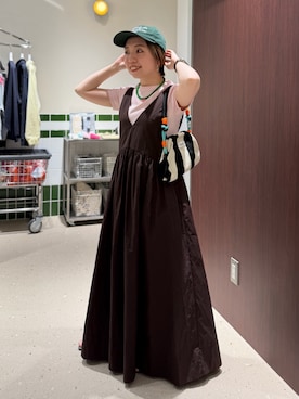 「NOLLEY’S（ノーリーズ）のアイテム」を使った、Akari Yasuiさん（レディース・145cm）の春コーディネート