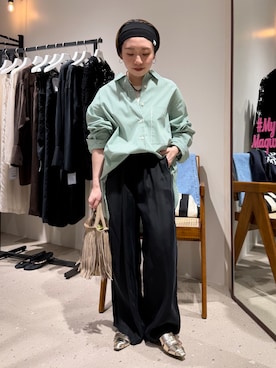 「NOLLEY’S（ノーリーズ）のアイテム（アクセサリー）」を使った、Akari Yasuiさん（レディース・145cm）の春コーディネート