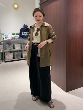 「NOLLEY’S（ノーリーズ）のアイテム」を使った、Akari Yasuiさん（レディース・145cm）の春コーディネート