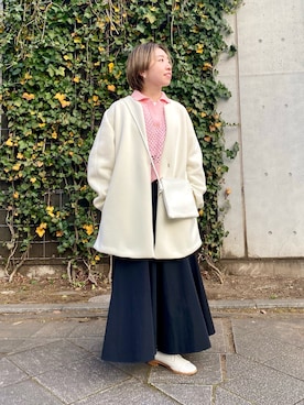 Akari Yasuiさん（レディース・145cm）の冬コーディネート