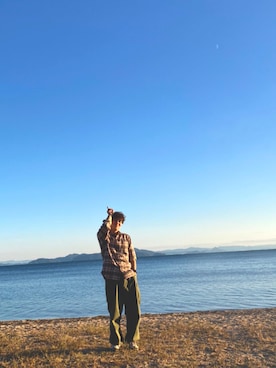 「ラコステ」｜kenchi10tnpaさん（メンズ・180cm・20代）の冬コーディネート