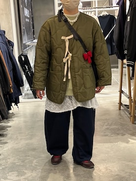 「merry jenny（メリージェニー）のribbonワンショルダーバッグ（ショルダーバッグ）」を使った、okumuᯓ★さん（レディース・160cm）の秋コーディネート