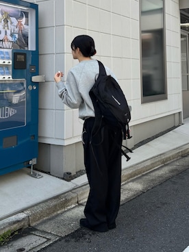 「SALOMON（サロモン）のアイテム」を使った、若さん（レディース・158cm）の春コーディネート