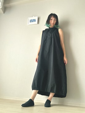 「funda mine（ファンダマイン）のアイテム（ワンピース/ドレス）」を使った、ゆこ(CAFUNÉL)さん（レディース・166cm）の夏コーディネート