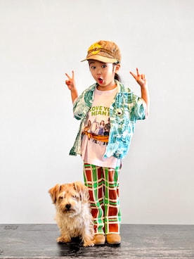 「ZARA（ザラ）のアイテム」を使った、KOOOさん（キッズ・100cm）の秋コーディネート