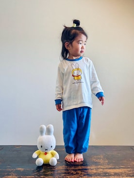 「アイテム（ルームウェア）」を使った、KOOOさん（キッズ・90cm）の秋コーディネート