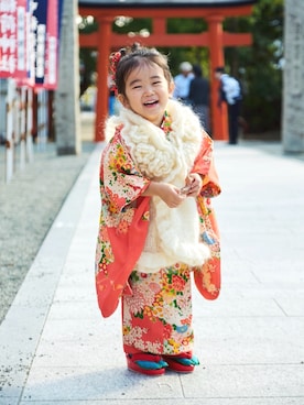 「アイテム（レッグウェア）」を使った、KOOOさん（キッズ・90cm）の秋コーディネート