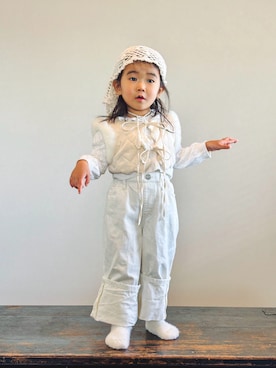 「アイテム（レッグウェア）」を使った、KOOOさん（キッズ・90cm）の冬コーディネート